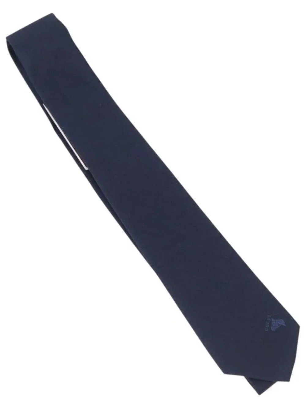 GUCCI Necktie Silk Navy Auth 174148A